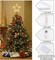 14.5-Inch Christmas Tree Topper Large 5 Point Star Treetop with LED Warm White Lights for Xmas Ornaments and Holiday Seasonal Tree Decorations